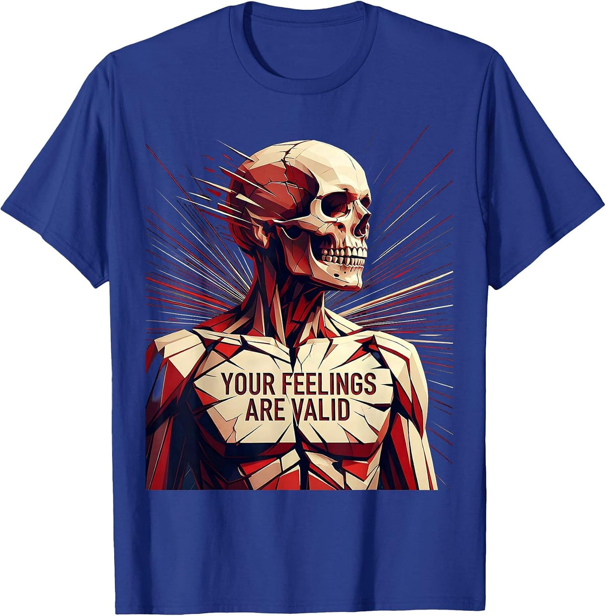 Your Feelings Are Valid Mental Health Awareness T-Shirt - Royal Blue
