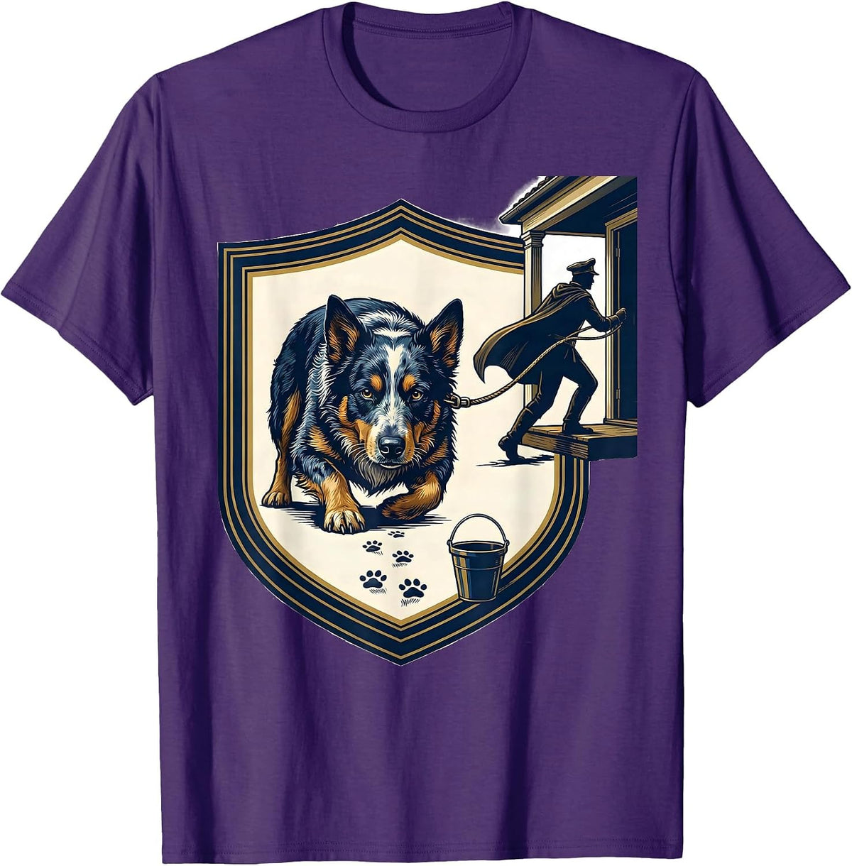 Blue Heeler Family Halloween Matching Costume T-Shirt - Purple