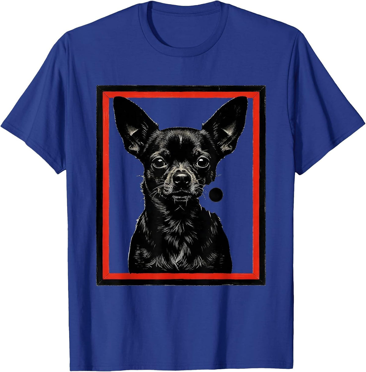 Chihuahua Silhouette Funny Dog Owner Meme Humor T-Shirt - Royal Blue