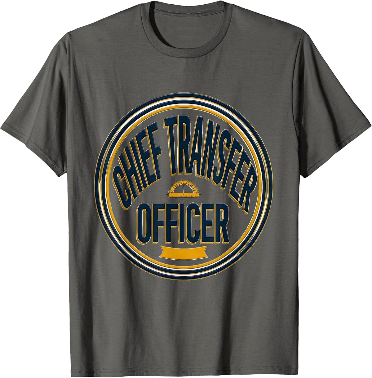 Chief Transfer Officer Funny Physical Therapy OT Gift T-Shirt - Asphalt Grey