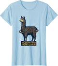 Women's We Wish You A Merry Llama Funny Llama Lover Christmas T-Shirt - Baby Blue