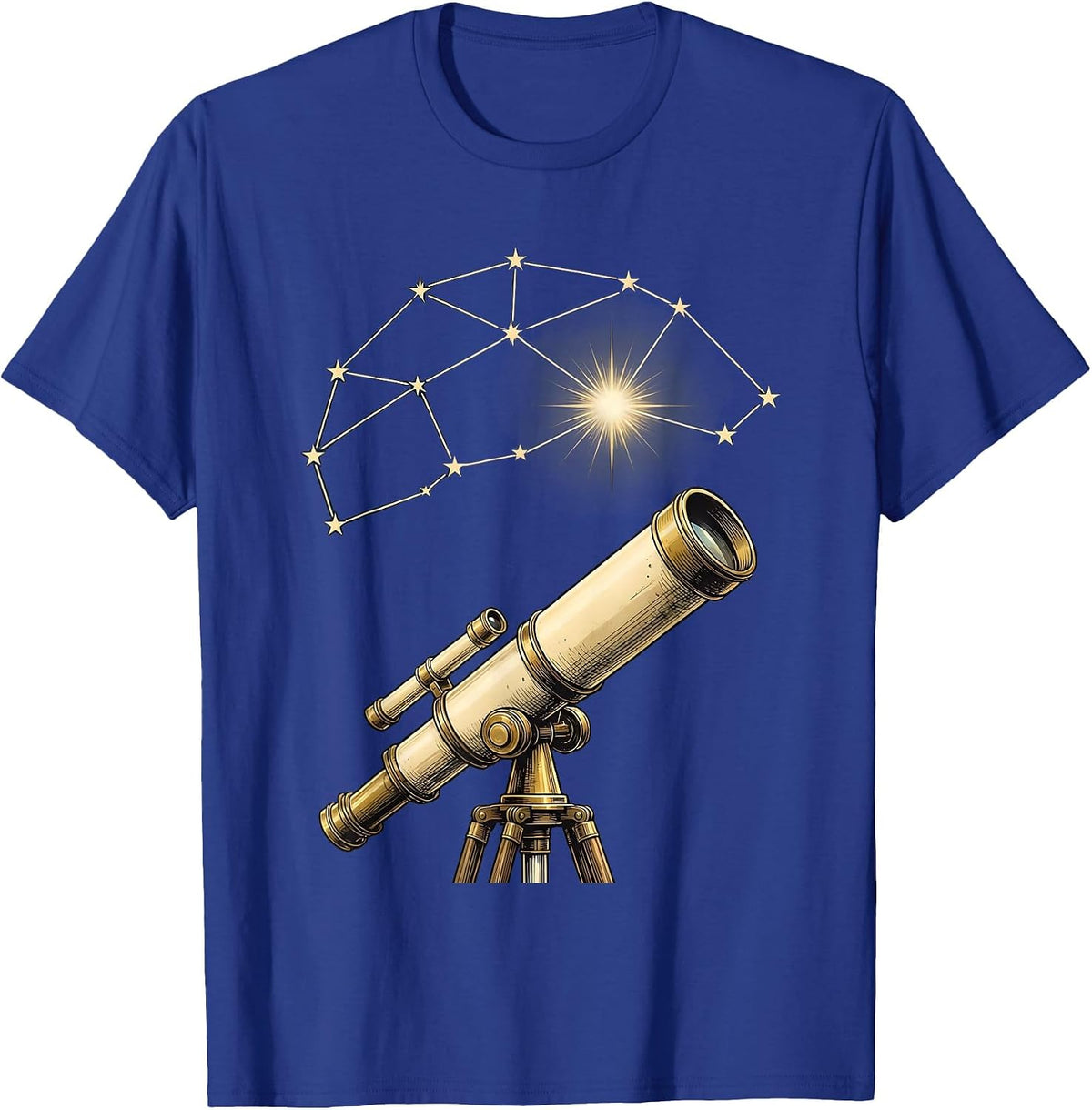 Men's Paraprofessional Constellation Telescope Graphic T-Shirt - Royal Blue