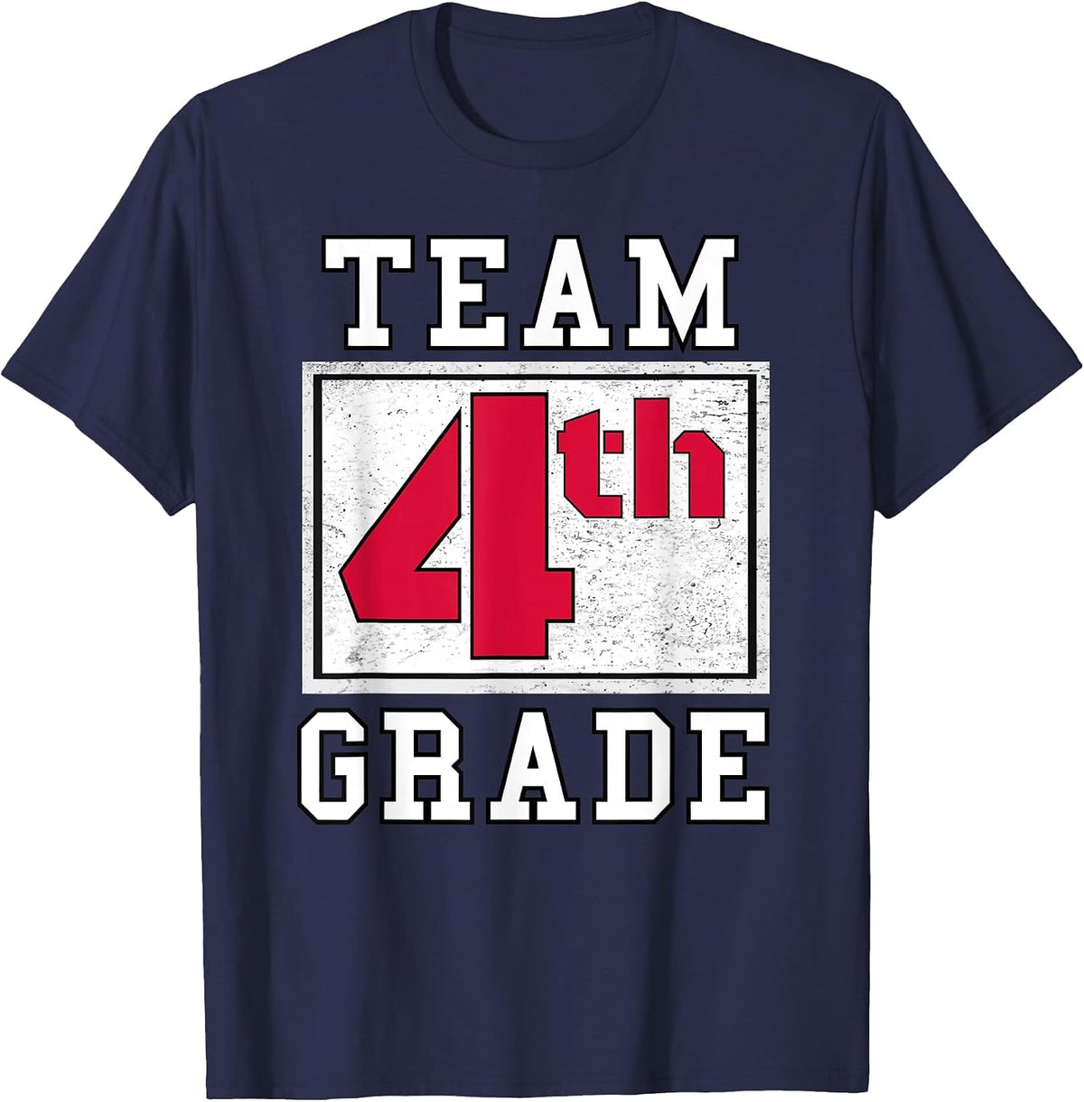 4th Grader Teacher Grade 4 Student Fourth Level Parents T-Shirt - Navy Blue