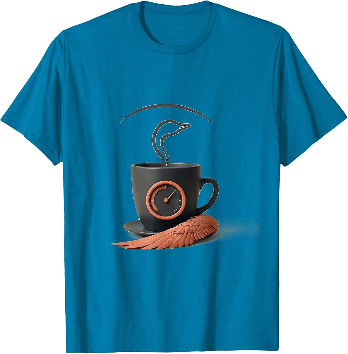 Silly Goose Scooter Mental Health Counselor Humor T-Shirt - Sapphire Blue