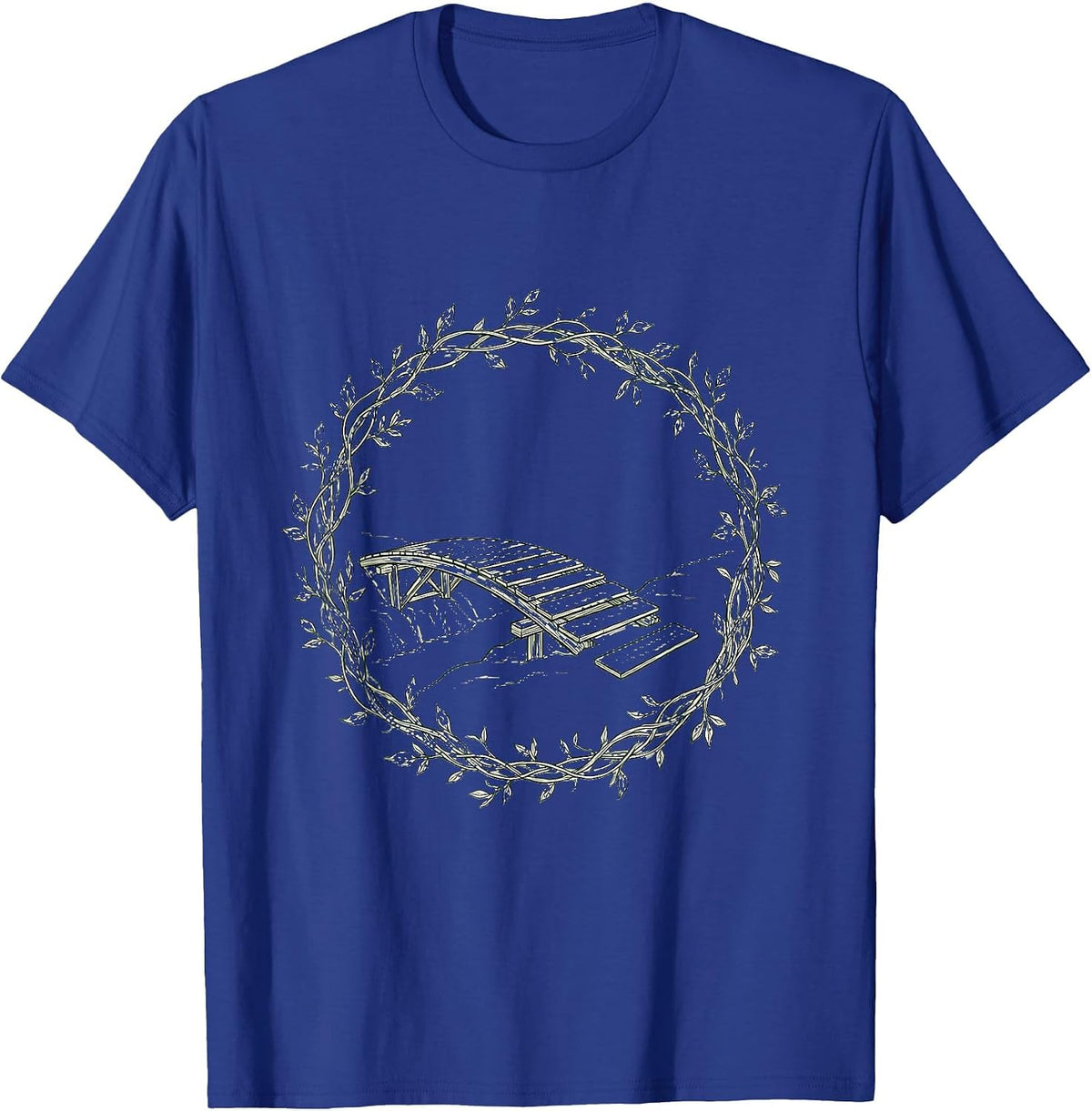 Men's Building Bridges Mental Health Awareness Graphic T-Shirt - Royal Blue