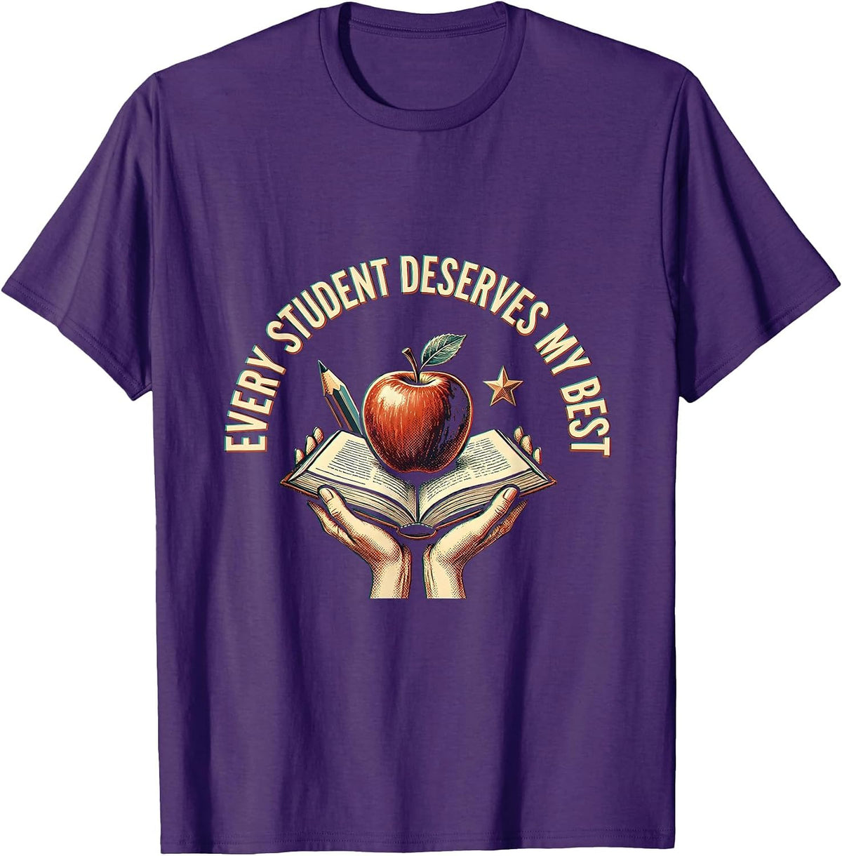 Men's Every Student Deserves My Best Paraprofessional T-Shirt - Purple