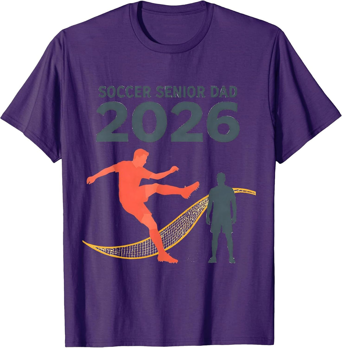 Soccer Senior Dad 2026 Class Of 2026 Graduation Pride T-Shirt - Purple