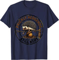 Prickly Hedgehog Still Kept Funny Christian Faith Humor T-Shirt - Navy Blue