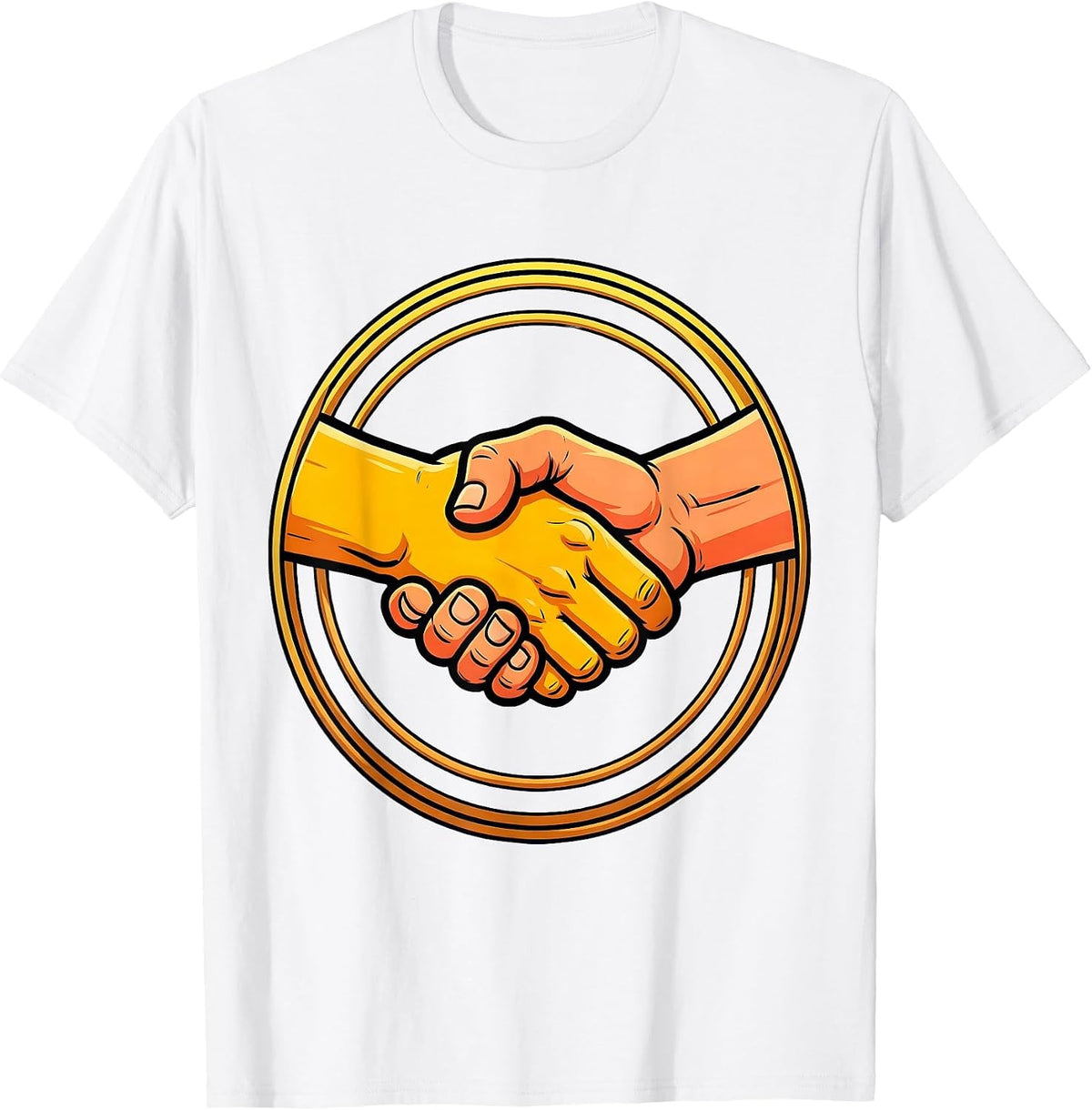 Men's Relay Race Handoff Graphic Tee T-Shirt - White