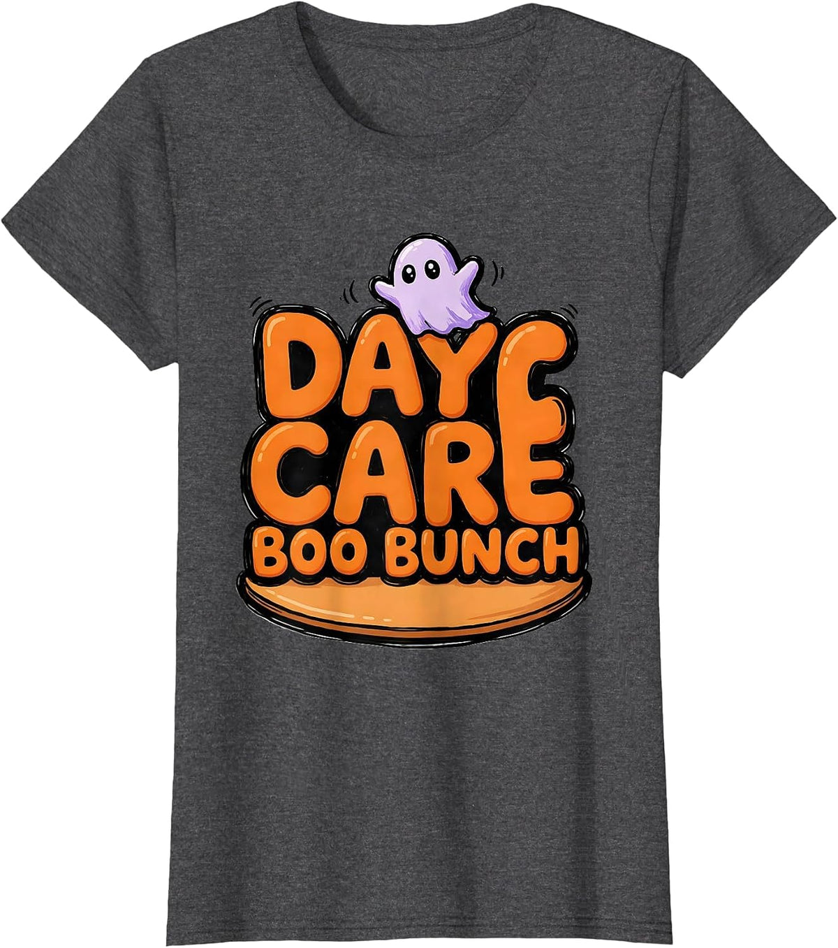 Women's Daycare Boo Bunch Playful Halloween Teacher Preschool Kids T-Shirt - Dark Heather Grey