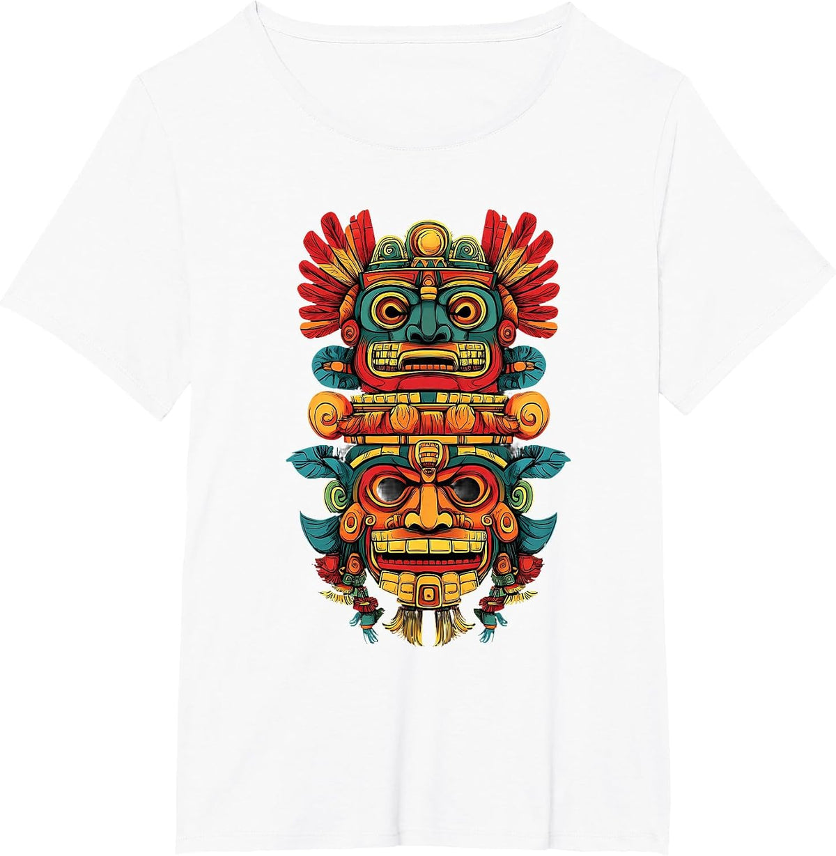 Aztec God Toltec Inca Quetzalcoatl Native Mexican Pride T-Shirt - White