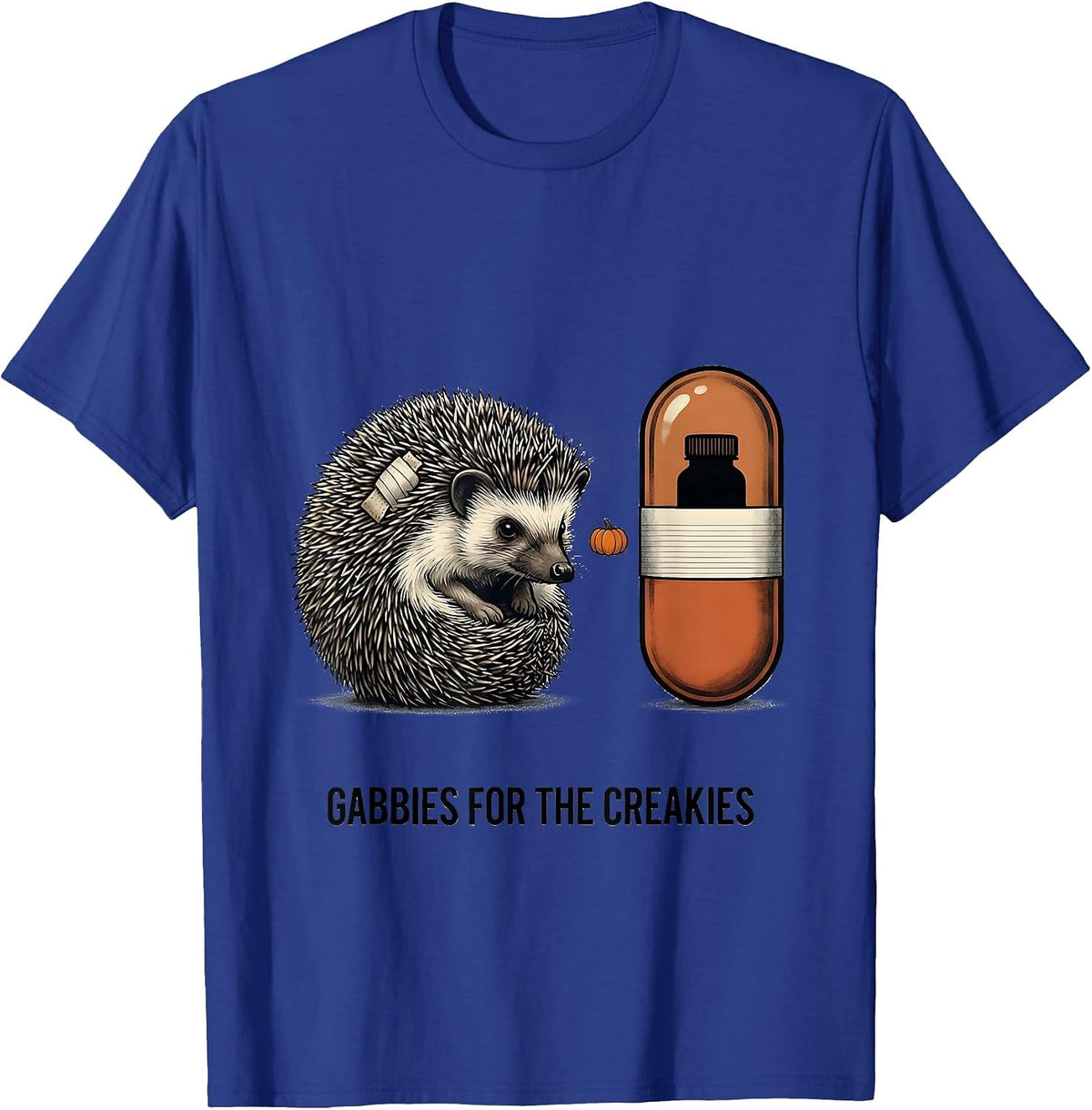 Men's Gabbies For The Creakies Funny Veterinary Tech Halloween T-Shirt - Royal Blue