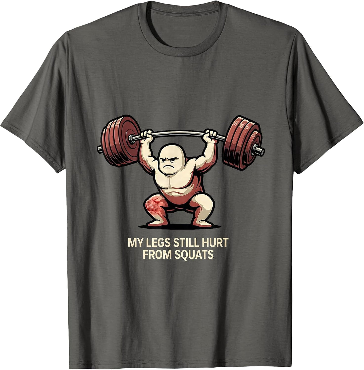 Men's My Legs Still Hurt From Squats Funny Gym Workout T-Shirt - Asphalt Grey