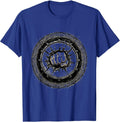 Fist Through Bass Drum Head Drummer Graphic T-Shirt - Royal Blue