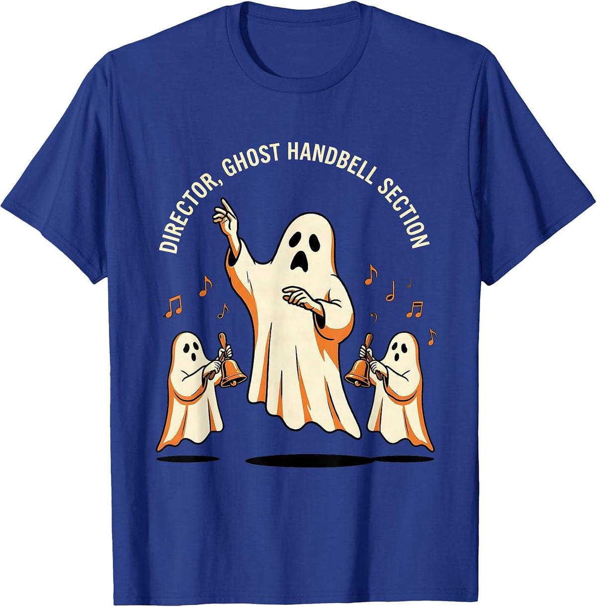 Director, Ghost Handbell Section Funny Music Teacher T-Shirt - Royal Blue