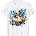 Loud and Unashamed Bold Metal Music Design T-Shirt - White