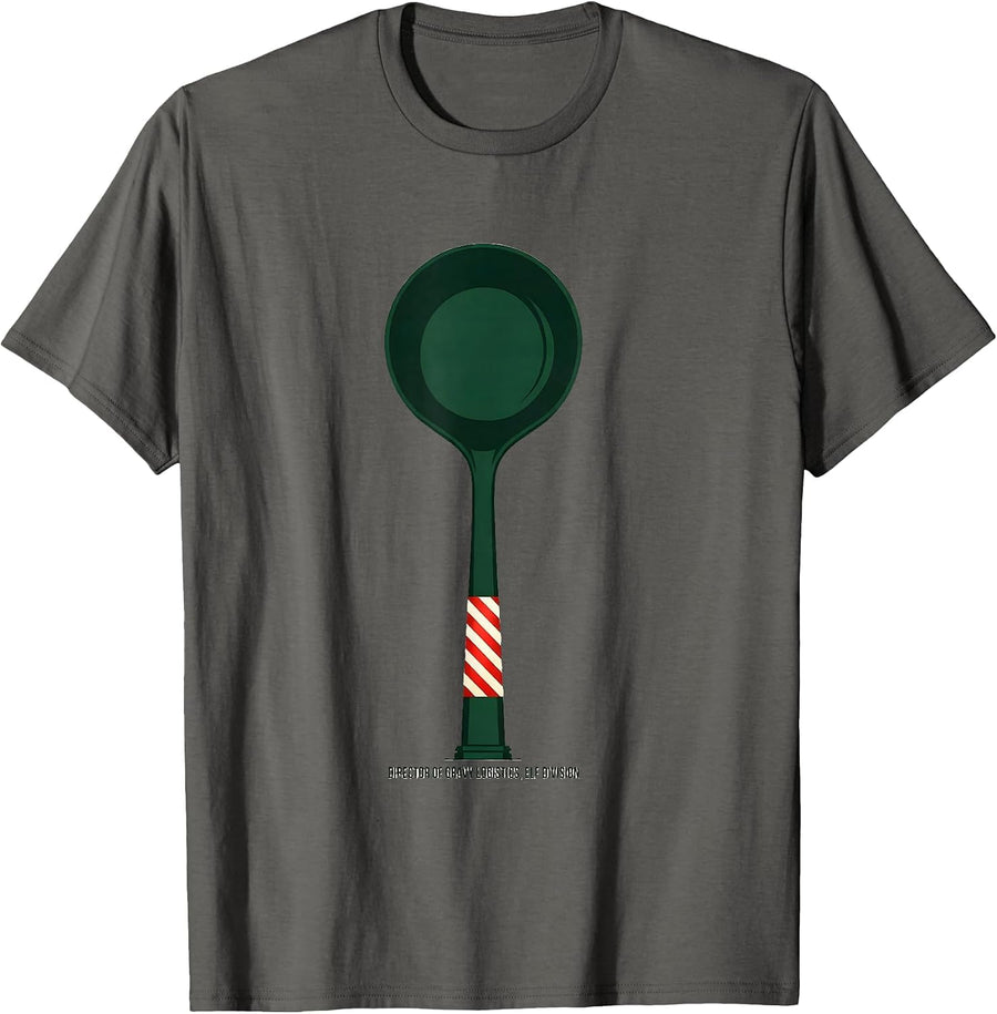 Director Of Gravy Logistics, Elf Division Funny Elf T-Shirt - Asphalt Grey