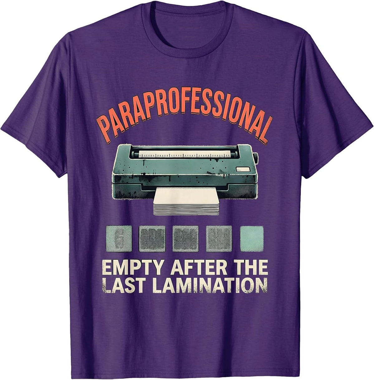 PARAPROFESSIONAL Empty After The Last Lamination T-Shirt - Purple