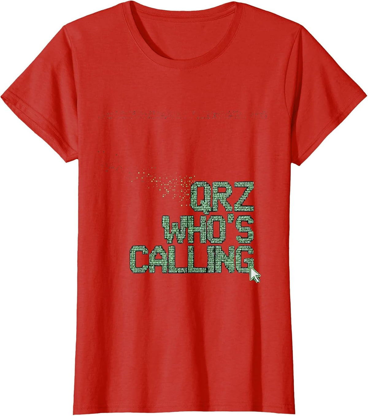QRZ, Who's Calling Funny Ham Radio Operator Hobbyist Humor T-Shirt - Red