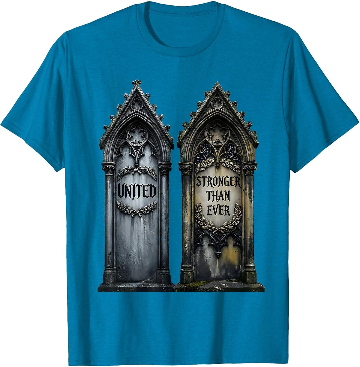 United Stronger Than Ever September 11 Memorial T-Shirt - Sapphire Blue