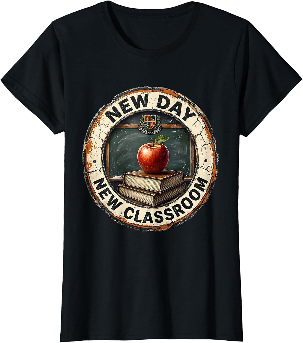 New Day New Classroom Substitute Teacher Design T-Shirt - Black