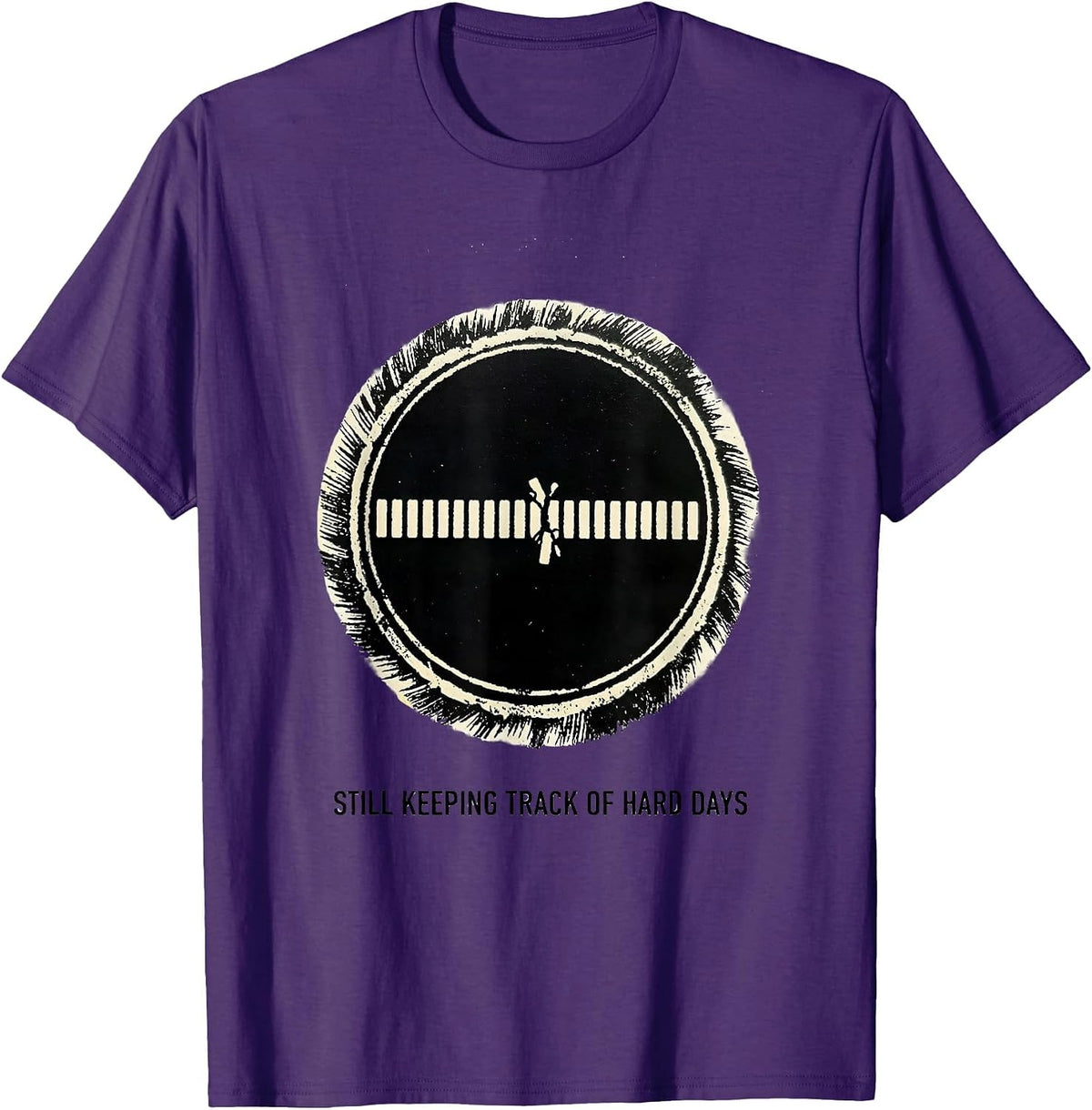 Men's Still Keeping Track Of Hard Days Inspirational Mental Health T-Shirt - Purple