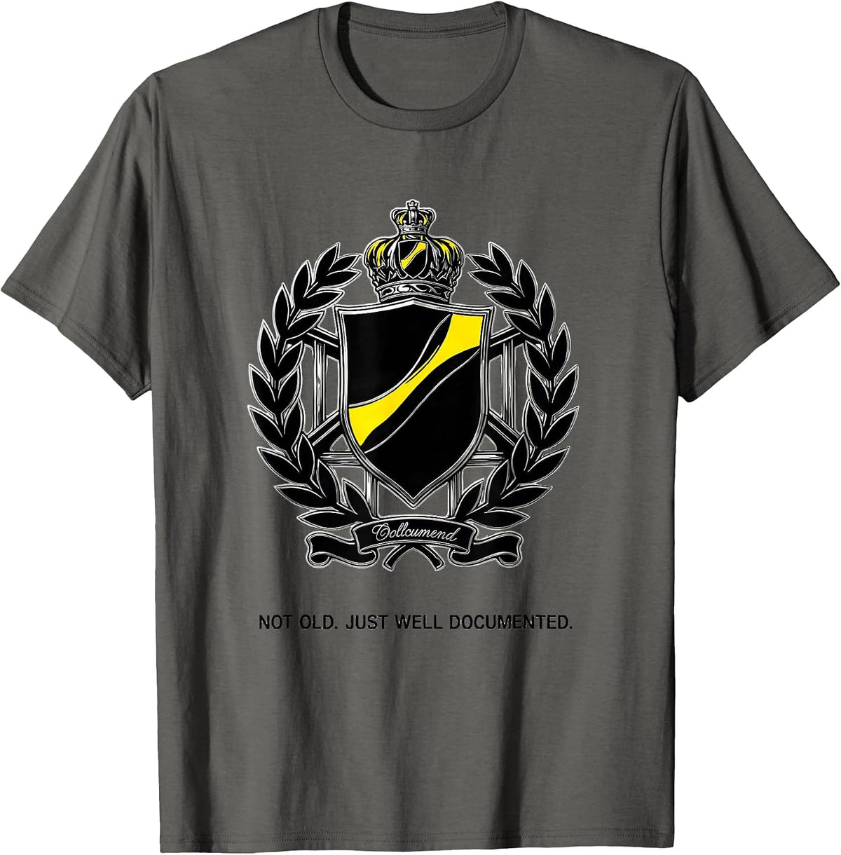 Not Old Just Well Documented Funny Car Guy Classic Car T-Shirt - Asphalt Grey