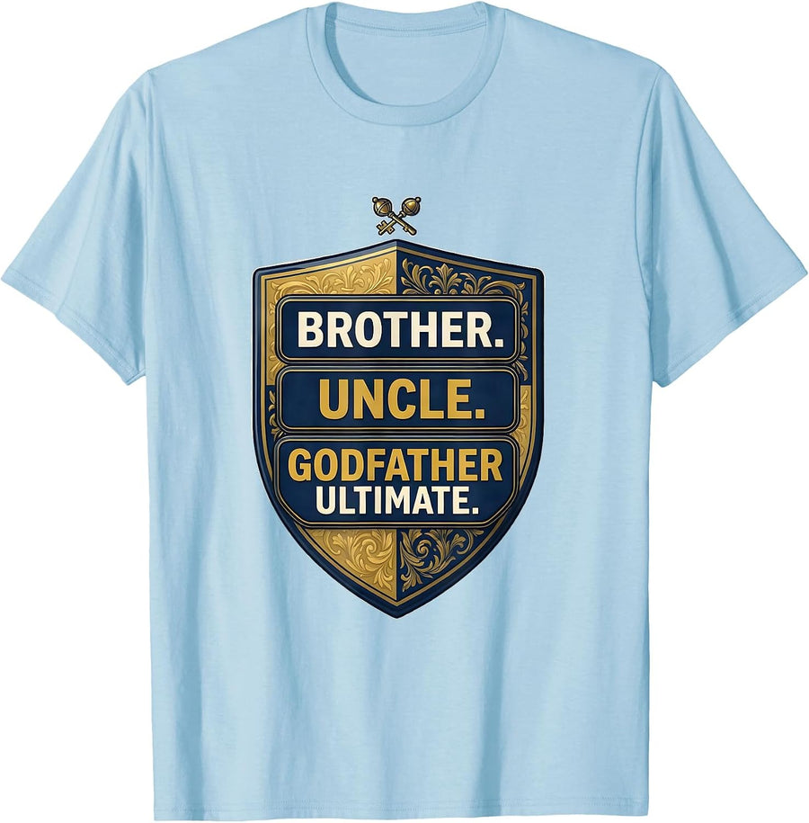Men's Brother Uncle Godfather Ultimate Funny Uncle Pride Club T-Shirt - Baby Blue
