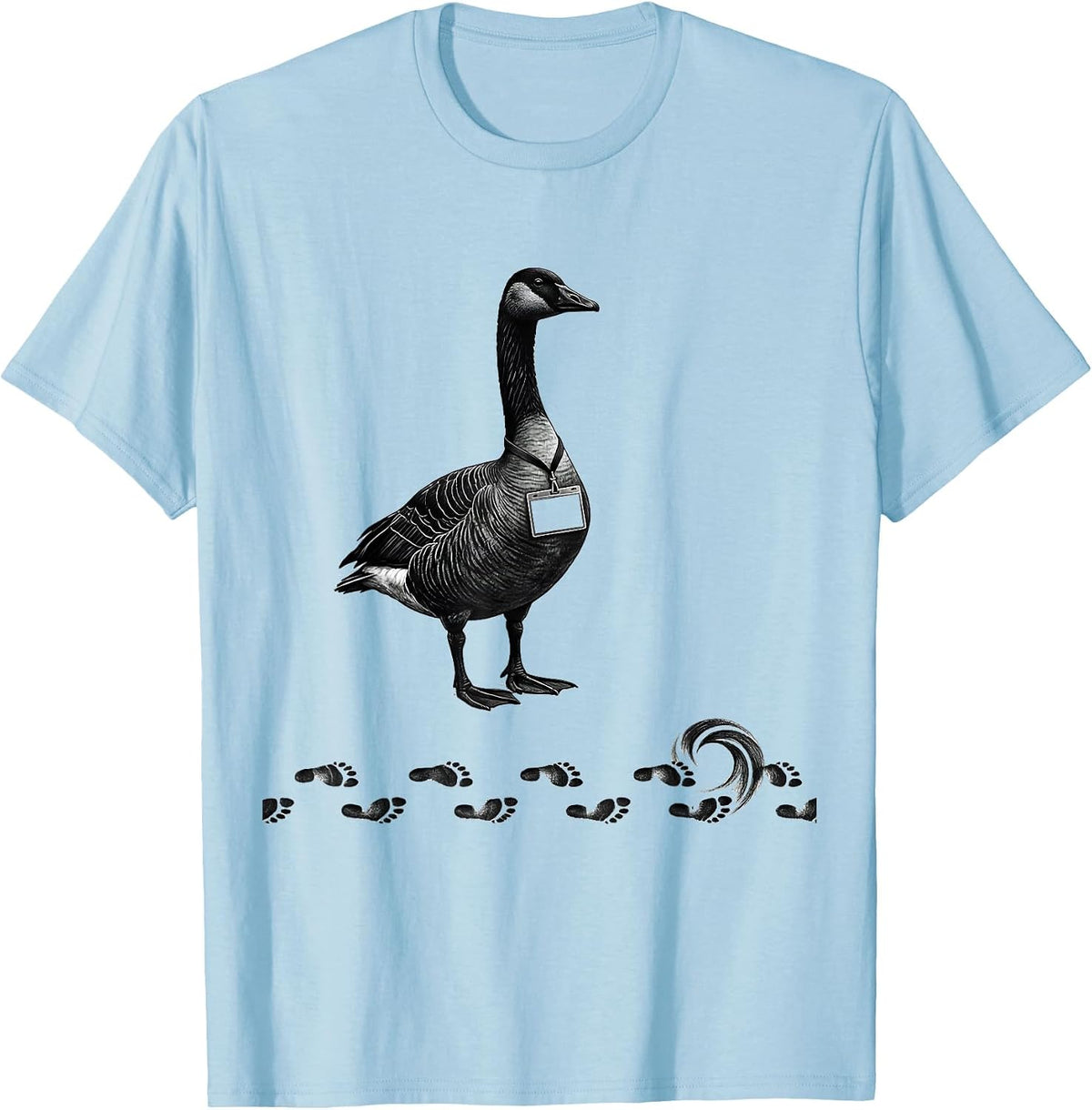 Men's Goose Paraprofessional Workplace Humor Teacher Appreciation T-Shirt - Baby Blue