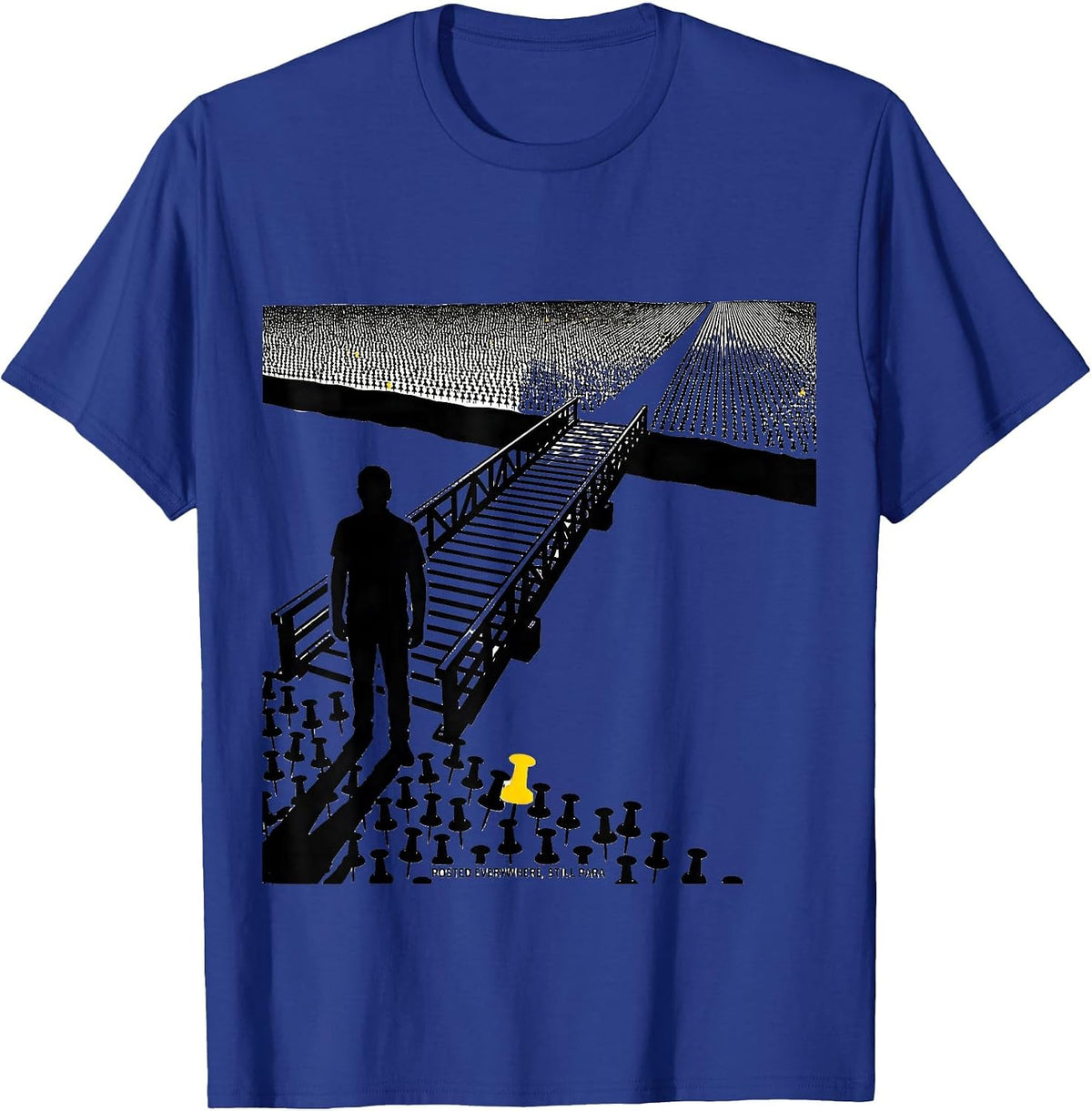 Posted Everywhere Still Para Funny Paraprofessional Support T-Shirt - Royal Blue