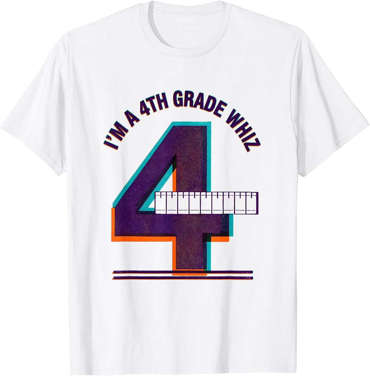 Men's I’m A 4th Grade Whiz Funny Fourth Grade Back To School Kids T-Shirt - White