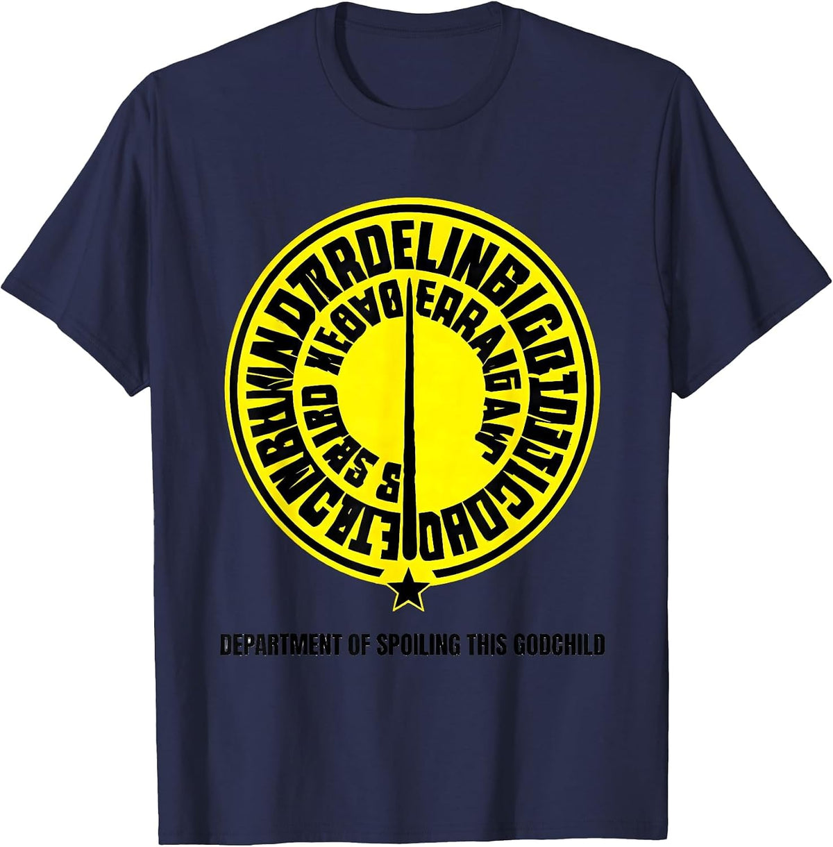 Men's Department Of Spoiling This Godchild Funny Fairy Godmother T-Shirt - Navy Blue