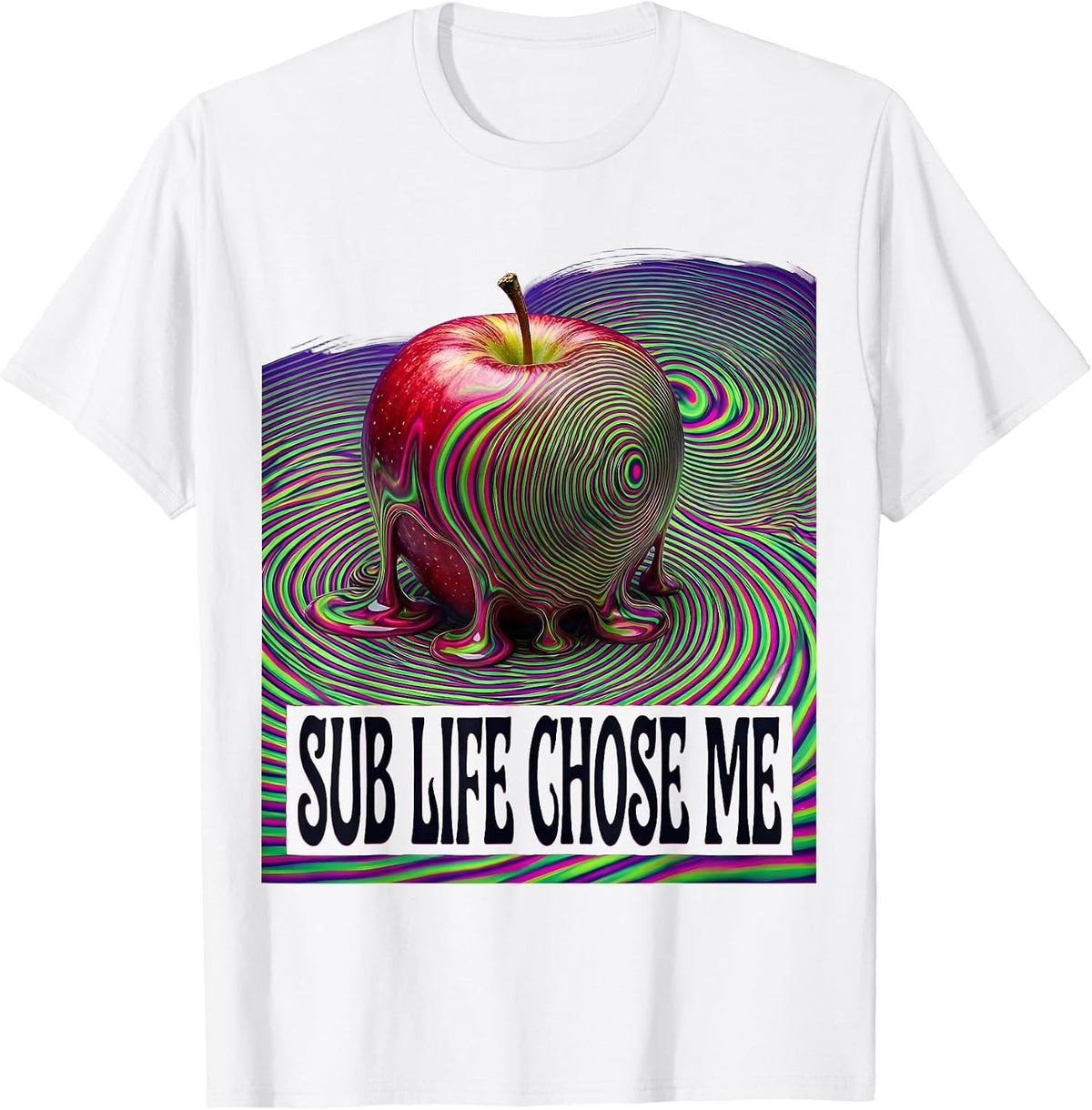 Men's Sub Life Chose Me Substitute Teacher Design T-Shirt - White