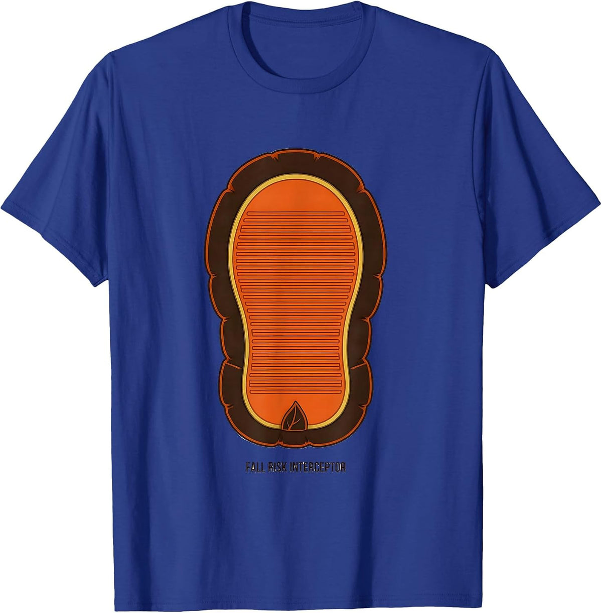 Fall Risk Interceptor Funny Nurse Physical Therapy PT OT T-Shirt - Royal Blue