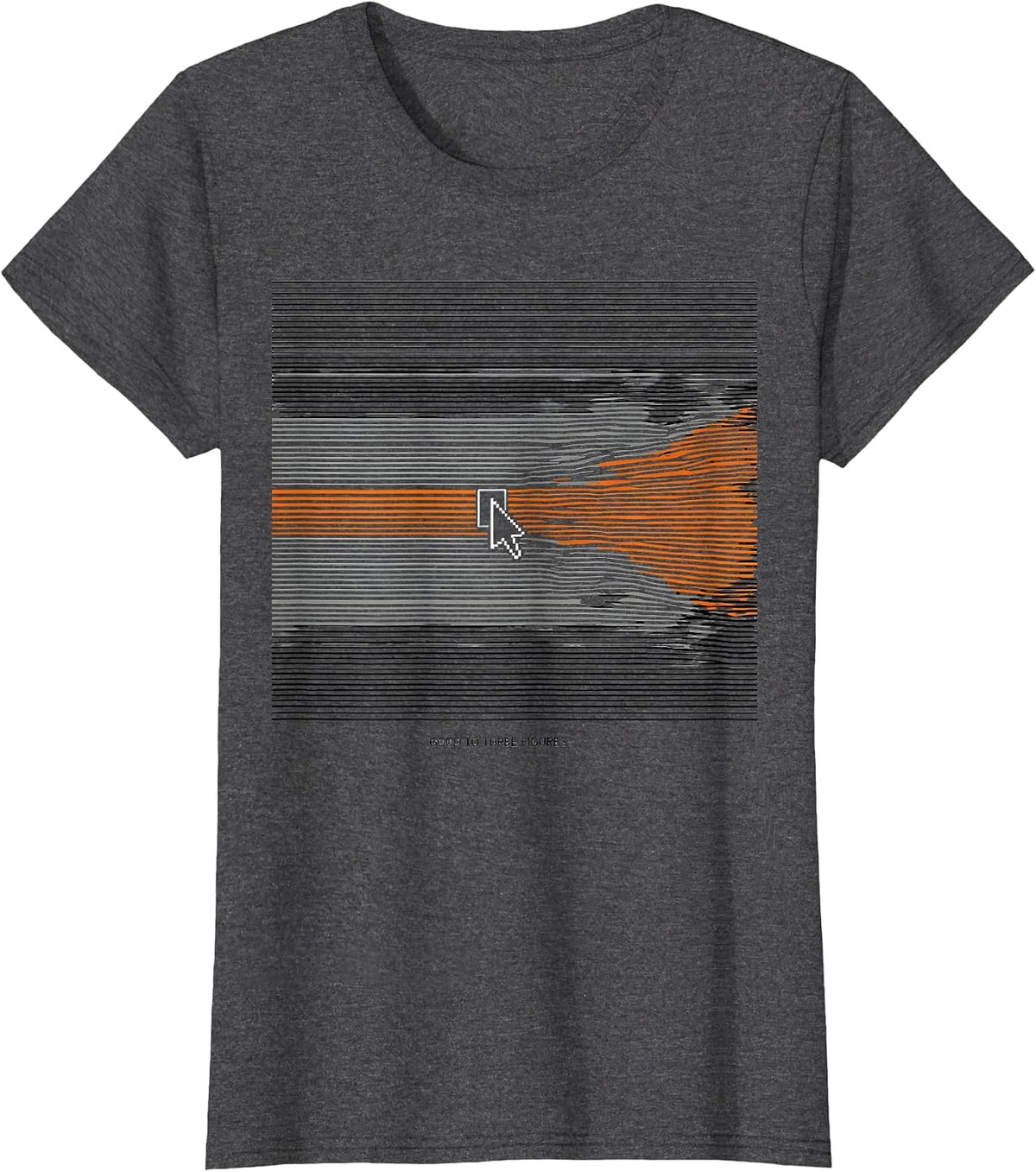 Women's Good To Three Figures Classically Trained Analog Tech T-Shirt - Dark Heather Grey