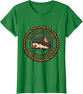 Women's Official Keeper Of The Midnight Waddle Cute Hedgehog Lover T-Shirt - Kelly Green