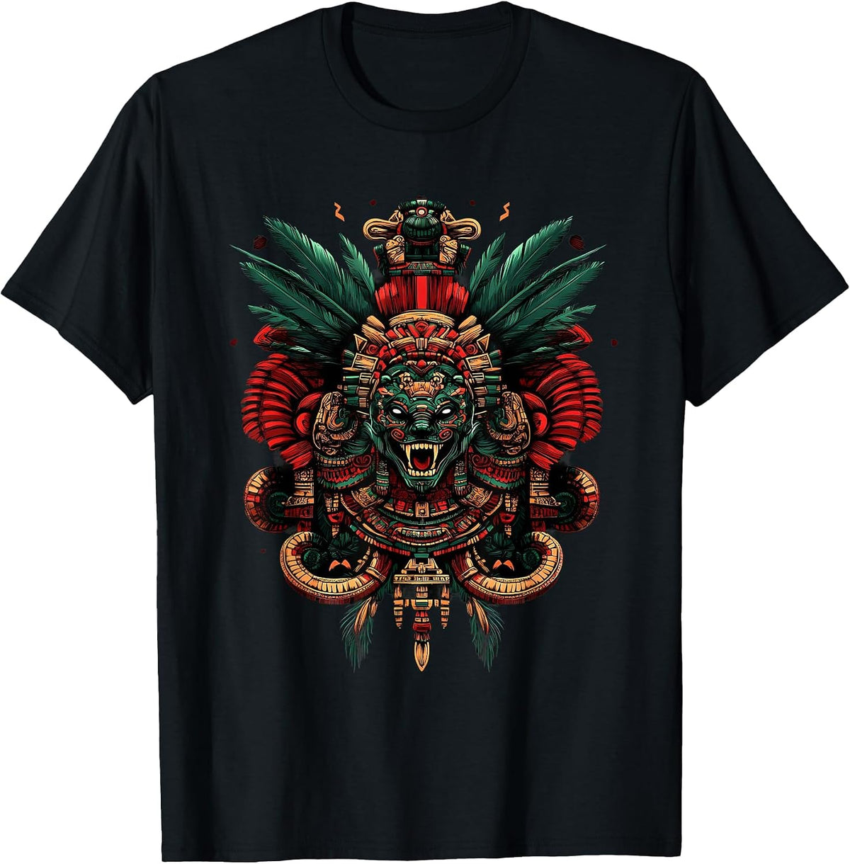 Aztec Toltec Inca Mexican Mythology Native Mexican Pride T-Shirt - Black
