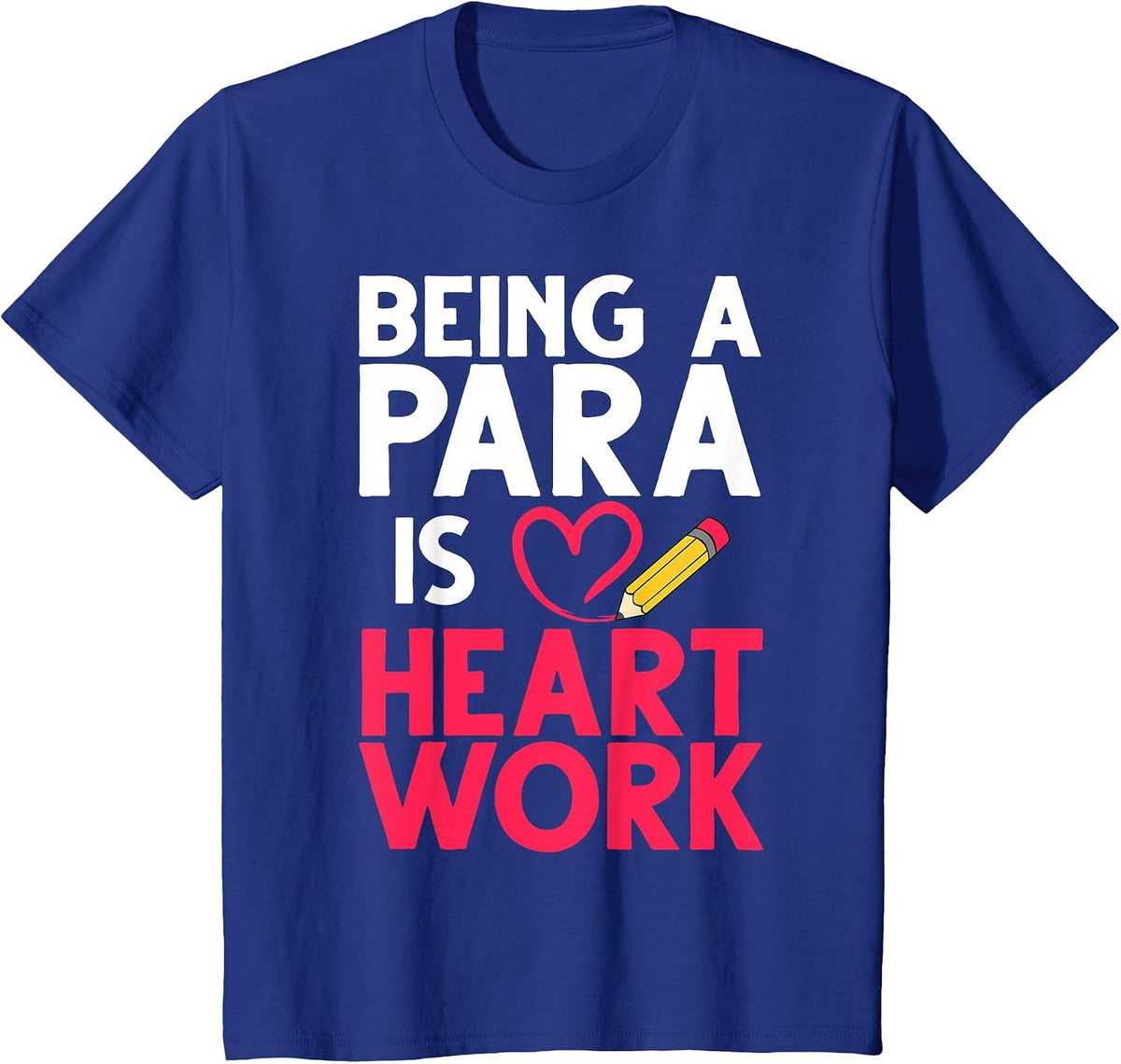 Cool Paraprofessional for Men Women para Teacher Assistant T-Shirt - Royal Blue