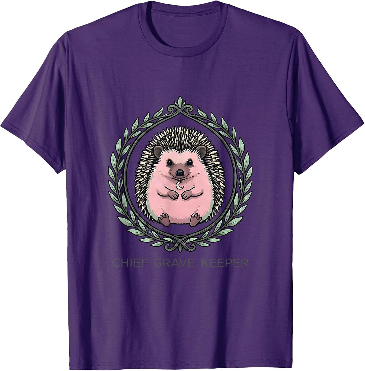 Men's Chief Grave Keeper Pastel Goth Kawaii Alt Fashion T-Shirt - Purple