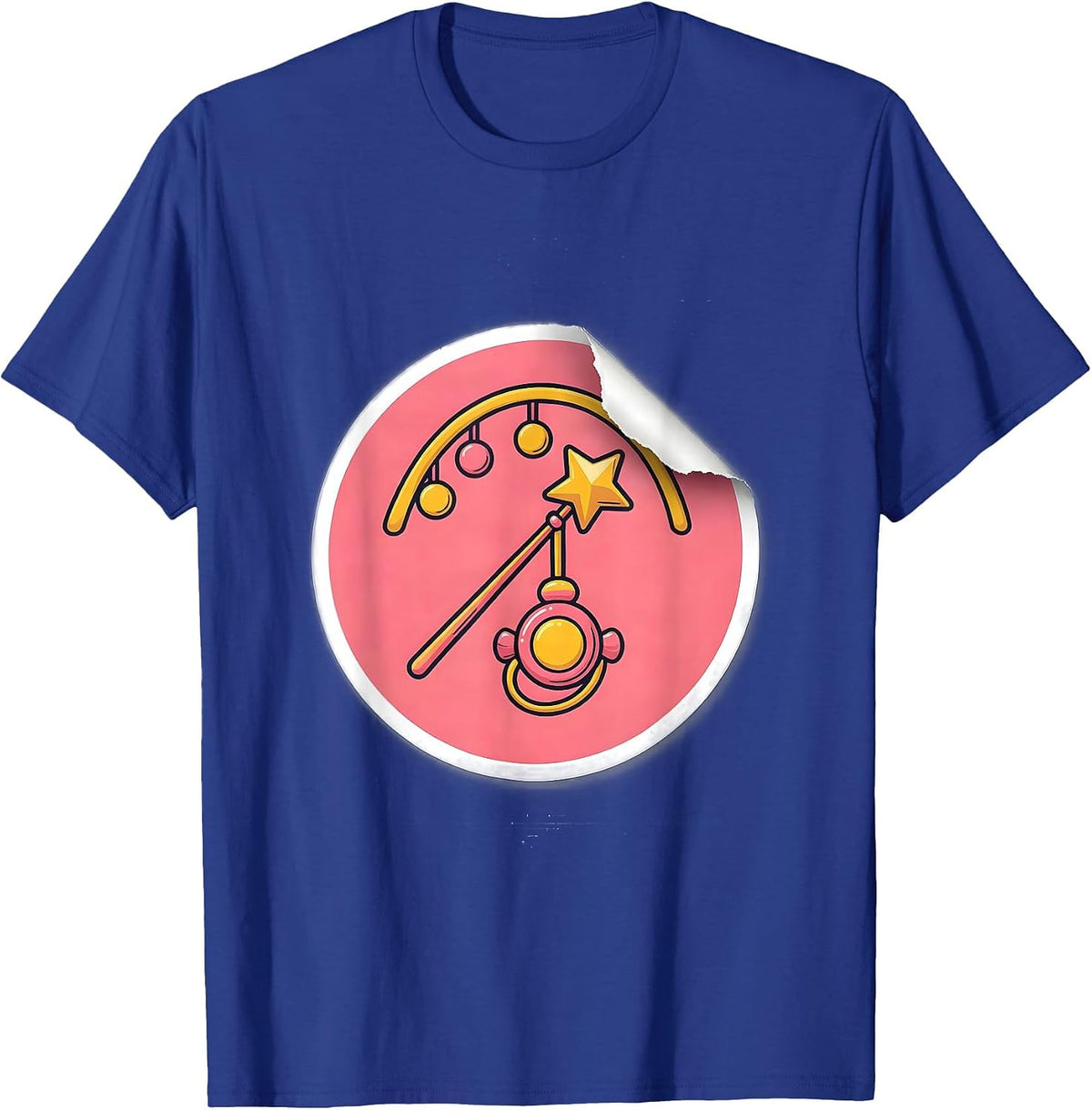 Fresh Sticker Fairy Godmother New Baby Gift Humor T-Shirt - Royal Blue