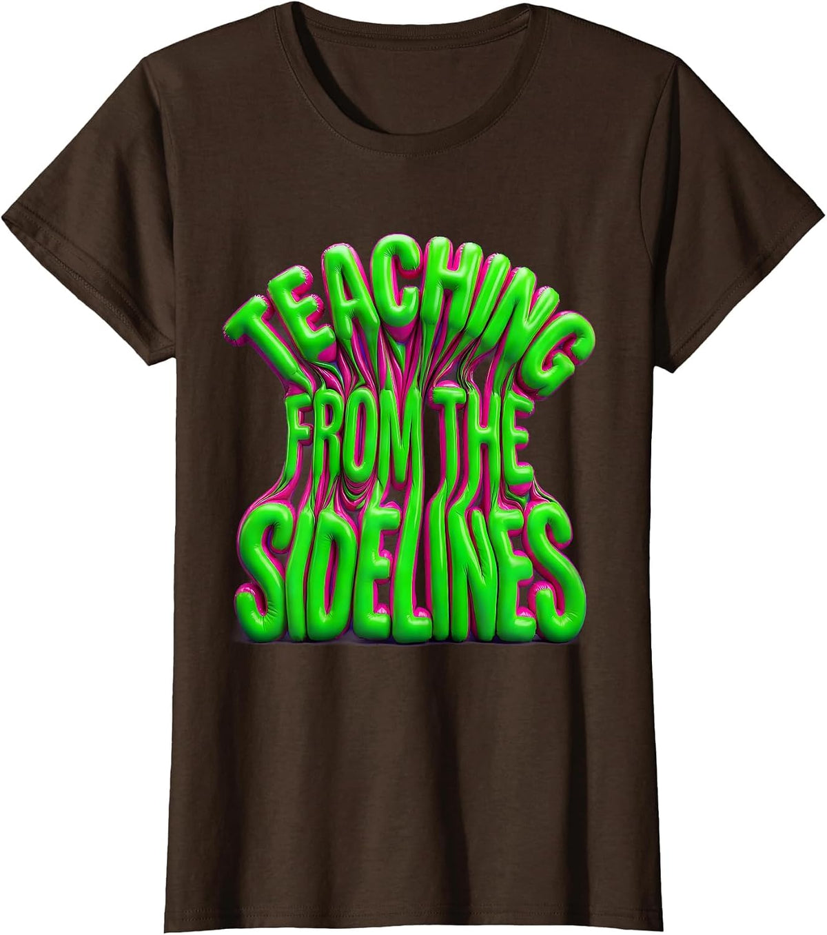 Women's Teaching From the Sidelines Paraprofessional Design T-Shirt - Brown
