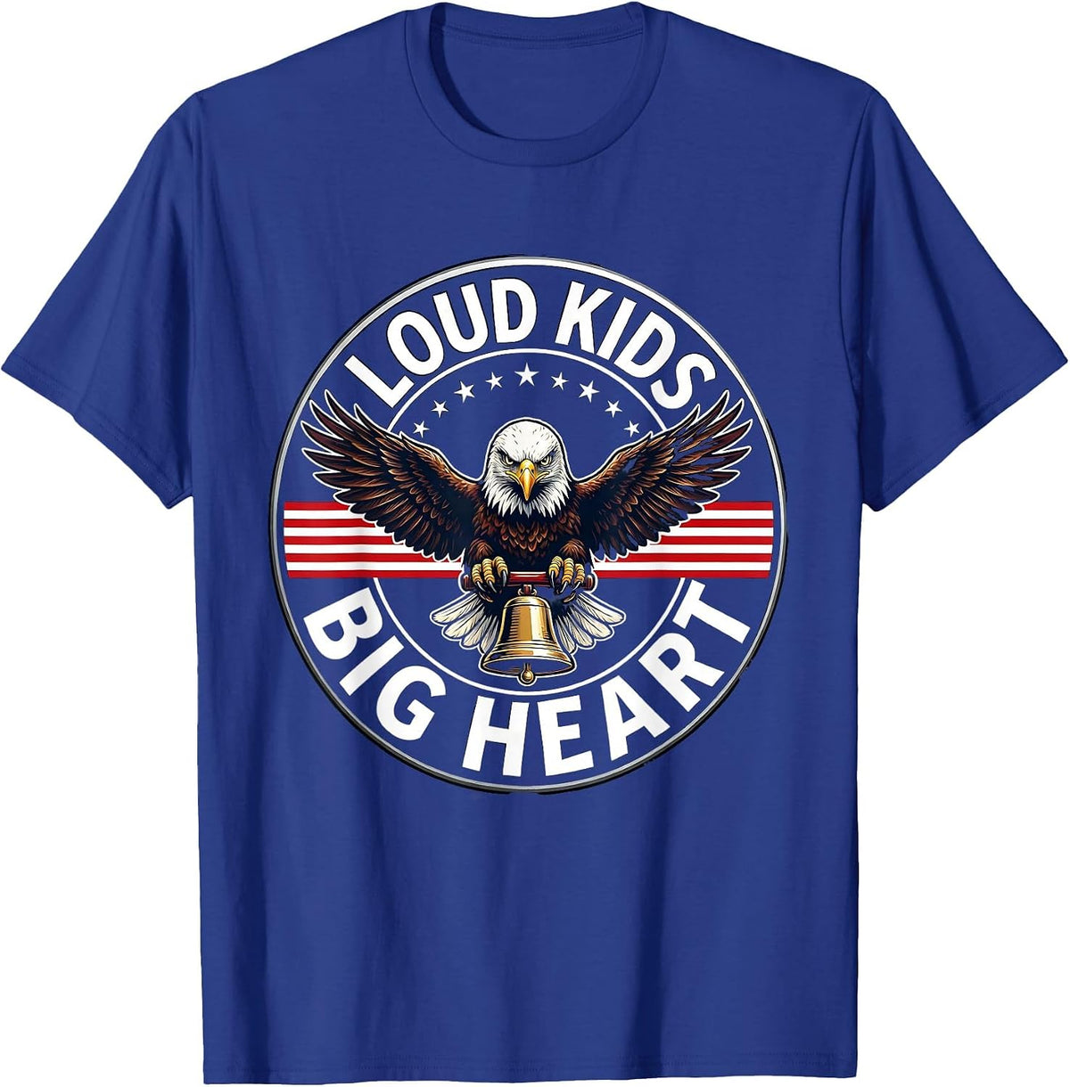 Loud Kids Big Heart 5th Grade Teacher Design T-Shirt - Royal Blue