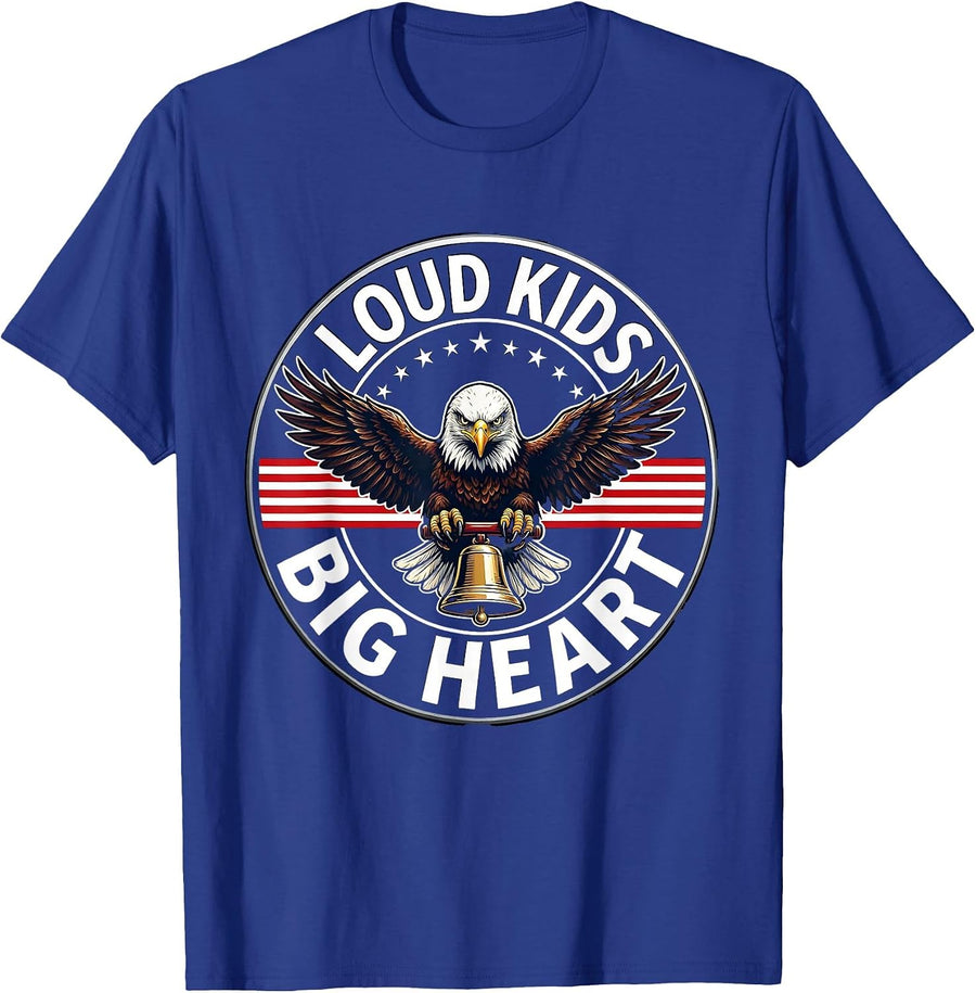 Loud Kids Big Heart 5th Grade Teacher Design T-Shirt - Royal Blue