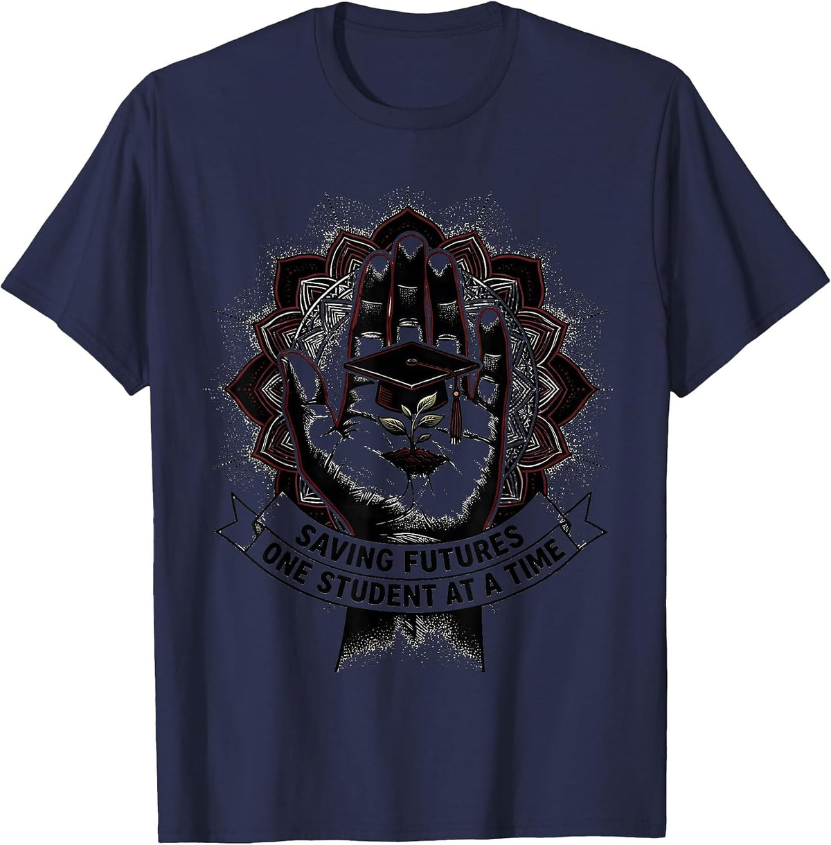 Men's Saving Futures One Student At A Time Counselor T-Shirt - Navy Blue