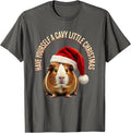 Have Yourself A Cavy Little Christmas Funny Guinea Pig Santa T-Shirt - Asphalt Grey