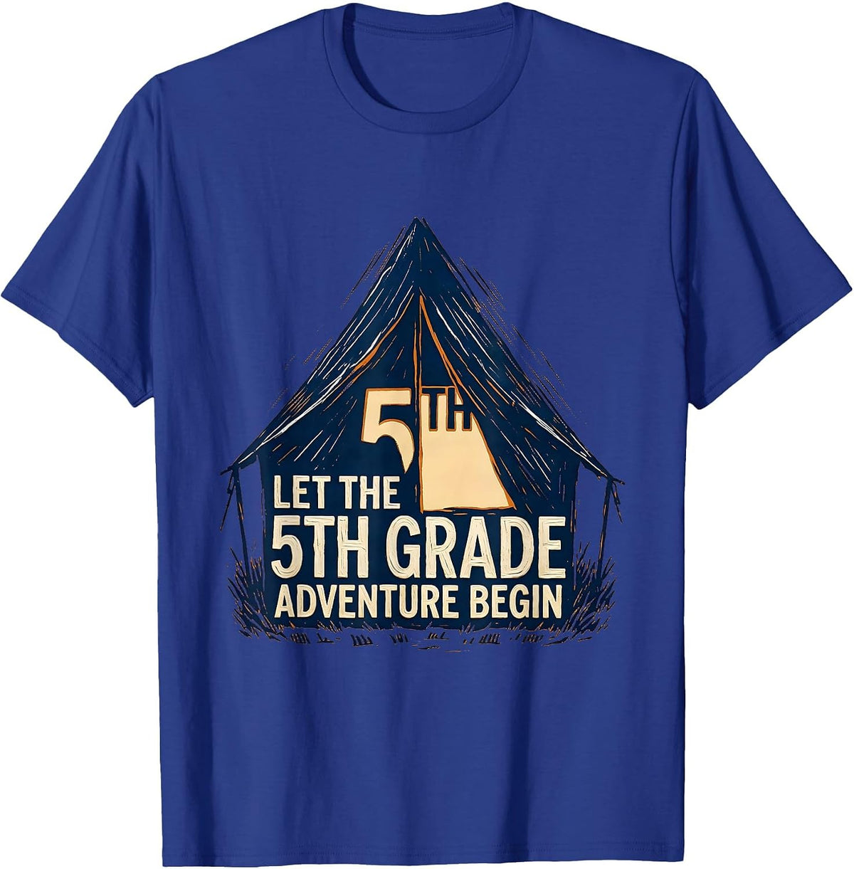Let The 5th Grade Adventure Begin Fifth Grade Teacher Team T-Shirt - Royal Blue