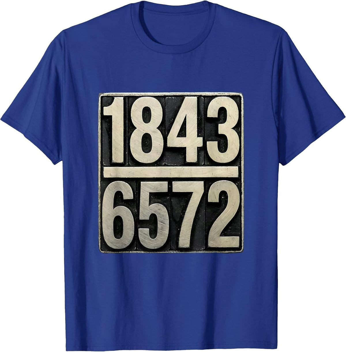 18436572 Firing Order Small Block Engine V8 Gearhead Humor T-Shirt - Royal Blue