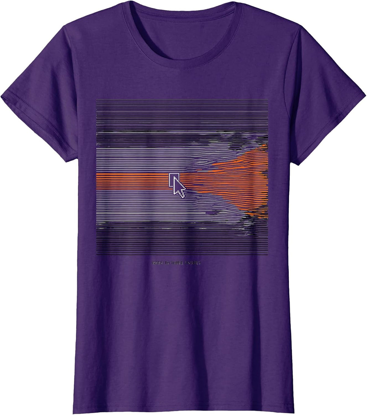 Women's Good To Three Figures Classically Trained Analog Tech T-Shirt - Purple