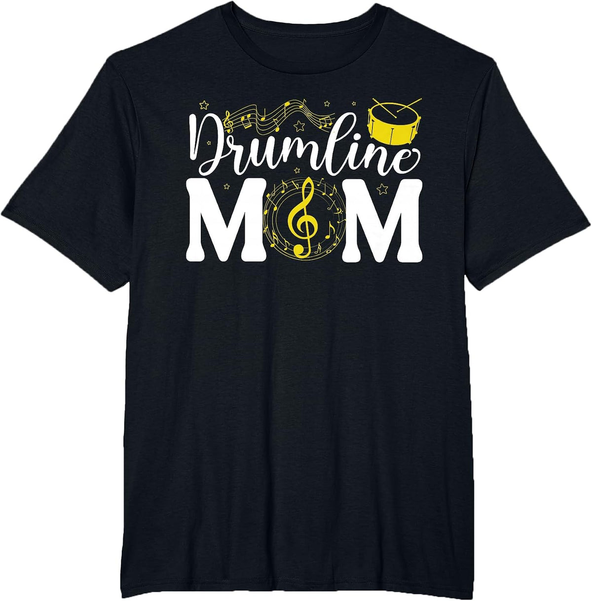 Drumline Mom Drumline Mother Drumline Mama T-Shirt - Black
