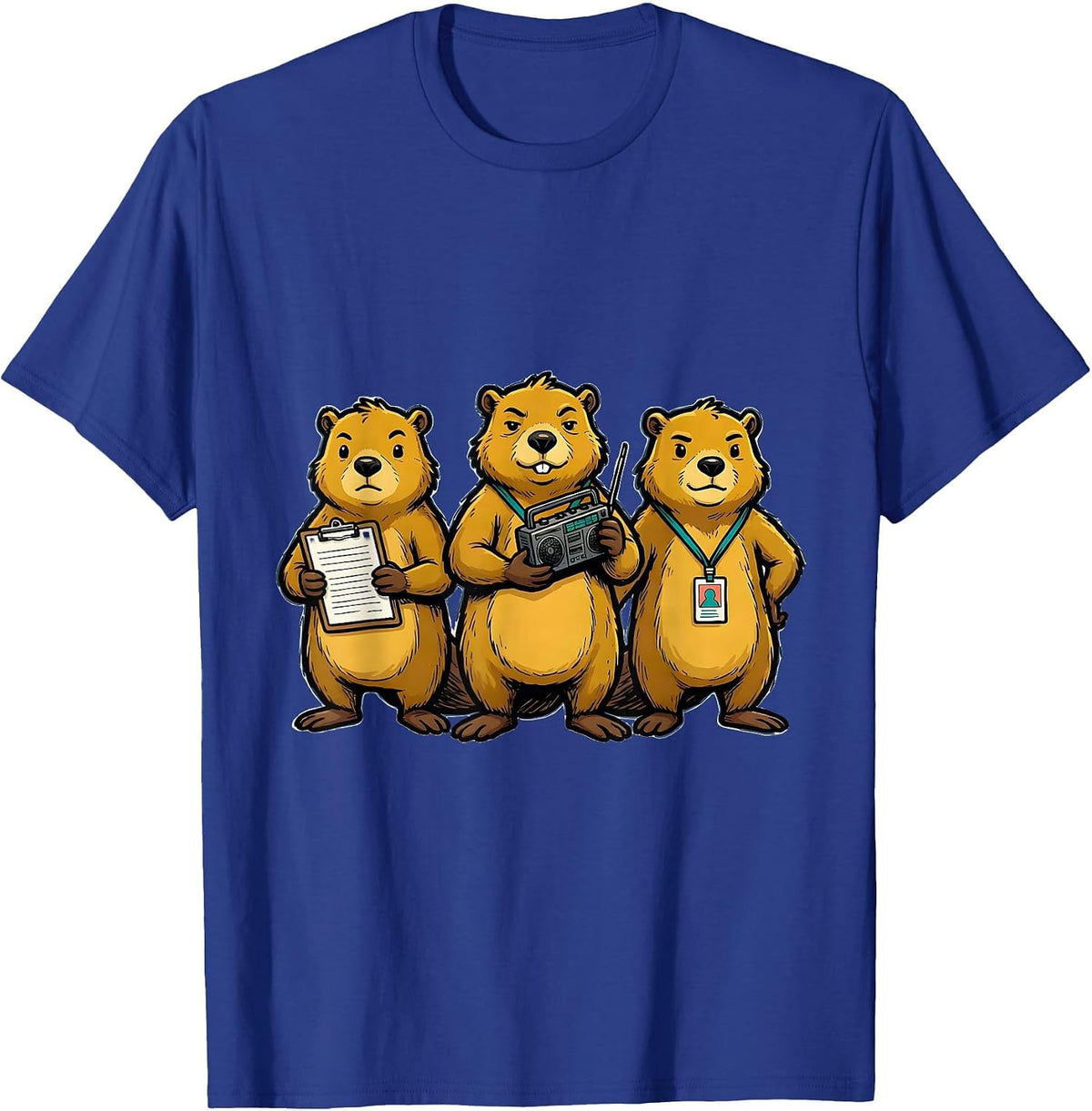 Original Beaver Aide Characters Funny Paraprofessional SPED T-Shirt - Royal Blue